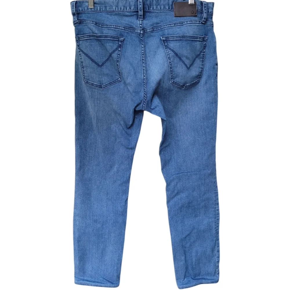 John Varvatos Bowery Slim Straight Jeans Blue Denim Size 33X29